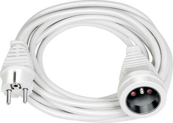 Brennenstuhl 1168434 napájecí prodlužovací kabel, bílá, 3.00 m