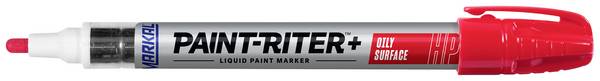 Markal Paint-Riter+ Oily Surface HP 96962 popisovač na laky  červená 3 mm