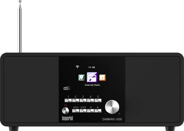 Imperial Dabman i200 V2 internetové stolní rádio DAB+, FM, internetové AUX, USB, LAN, internet   černá