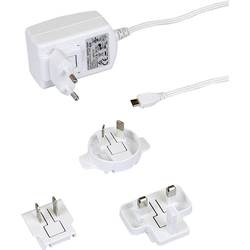 Zásuvkový napájecí adaptér, stálé napětí vhodný pro Raspberry Pi® do zásuvky (230 V), 2500 mA, T598DV, bílá