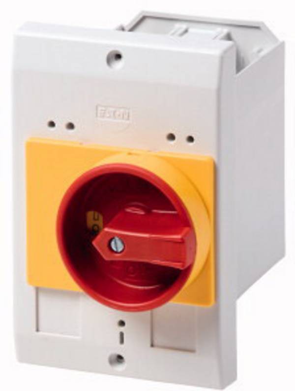 Eaton E-PKZ0-GR 072908 prázdný kufřík vestavné provedení, s nouzovým vypínačem (d x š x v) 80 x 85 x 129 mm nouzové STOP červená, žlutá, šedá 1 ks
