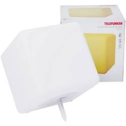 LED solární zahradní svítidlo - kostka měnící barvy Telefunken Cube, 9.6 W, IP67, bílá
