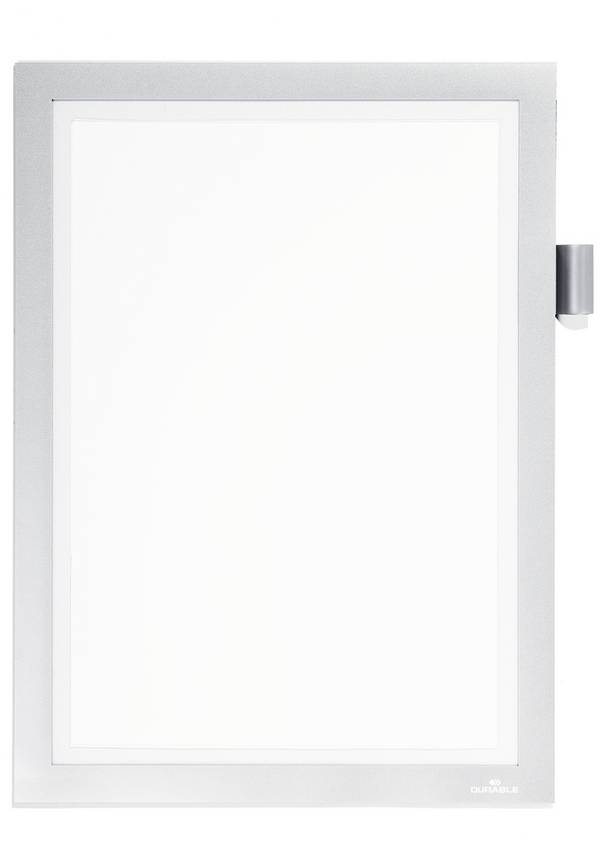 Durable 499323 DURAFRAME NOTE A4 - 4993 info rámeček, samolepicí páska DIN A4 stříbrná (d x š x v) 380 x 238 x 324 mm 1 ks