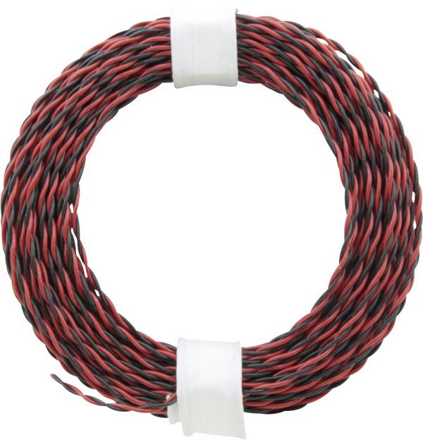 Donau Elektronik 210-10 lanko/ licna  2 x 0.04 mm² + 2 x 0.04 mm² červená/černá 10 m