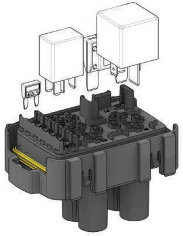 MTA Automotive Fuse/Relay Hol Maxi Micro Relay WP držák pojistky/relé mini plochá pojistka    1 ks