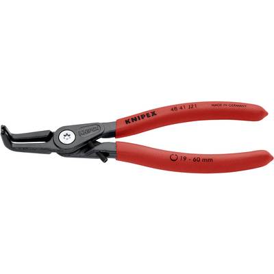 Kleště s červenými rukojeťmi a černými čelistmi. Na rukojeti nápis: 'Knipex', 'Made in Germany' a rozpětí '19-60 mm'.