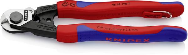 Knipex  95 62 190 T nůžky na drátěná lanka koncovky na bowdeny a drátěná tažná lanka, 7 mm, 7