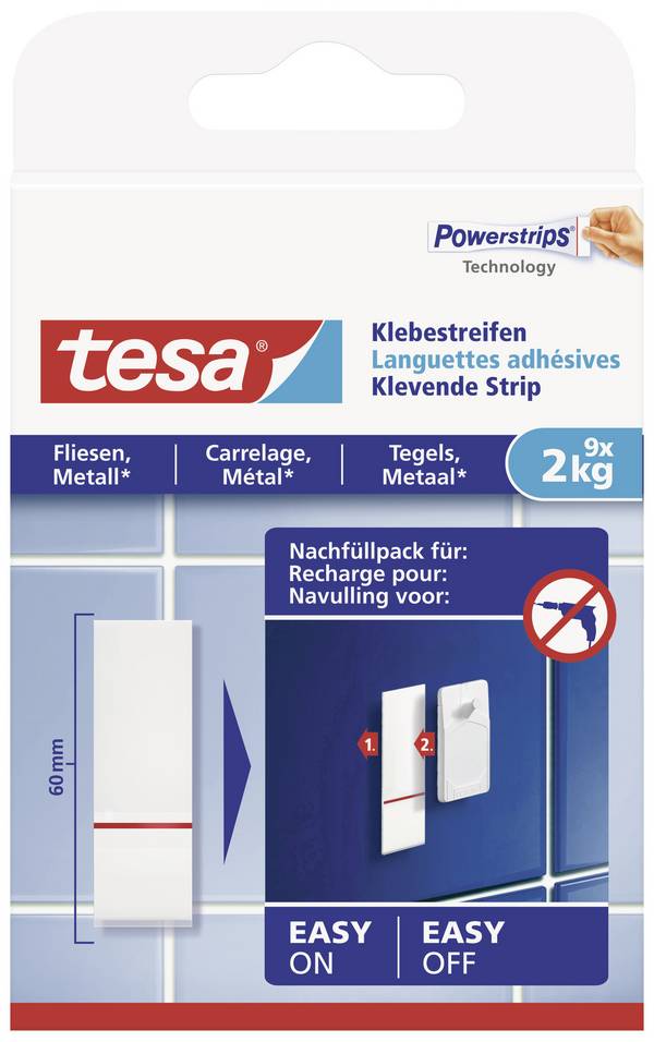tesa 77760 Lepicí plochy  bílá Množství: 9 ks