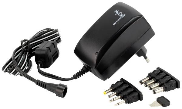 HyCell 1201-0009 zásuvkový napájecí adaptér, nastavitelný, 3 V/DC, 4.5 V/DC, 5 V/DC, 6 V/DC, 7.5 V/DC, 9 V/DC, 12 V/DC, 2250 mA, 27 W