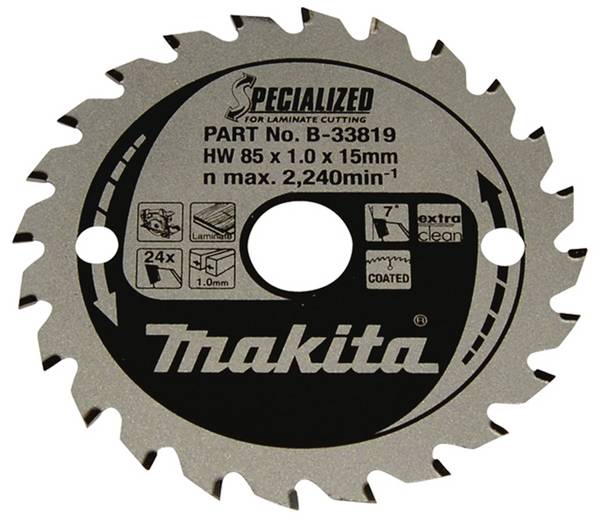 Makita SPECIALIZED B-33819 pilový kotouč   85 x 15 x 1.0 mm Počet zubů (na palec): 24 1 ks