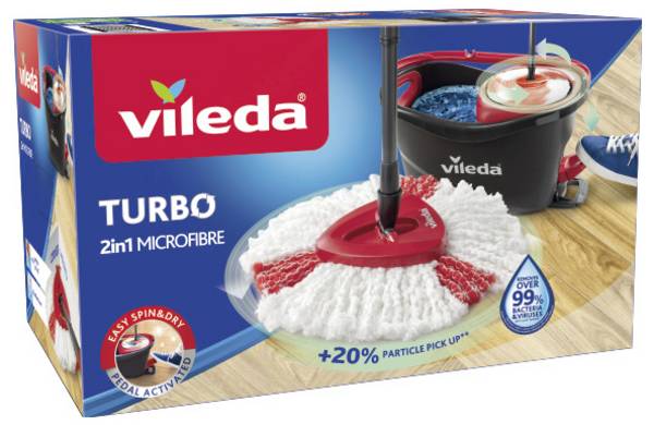 Vileda 146590 Turbo 2in1 Sada hadříků na vytírání vícebarevná 1 ks