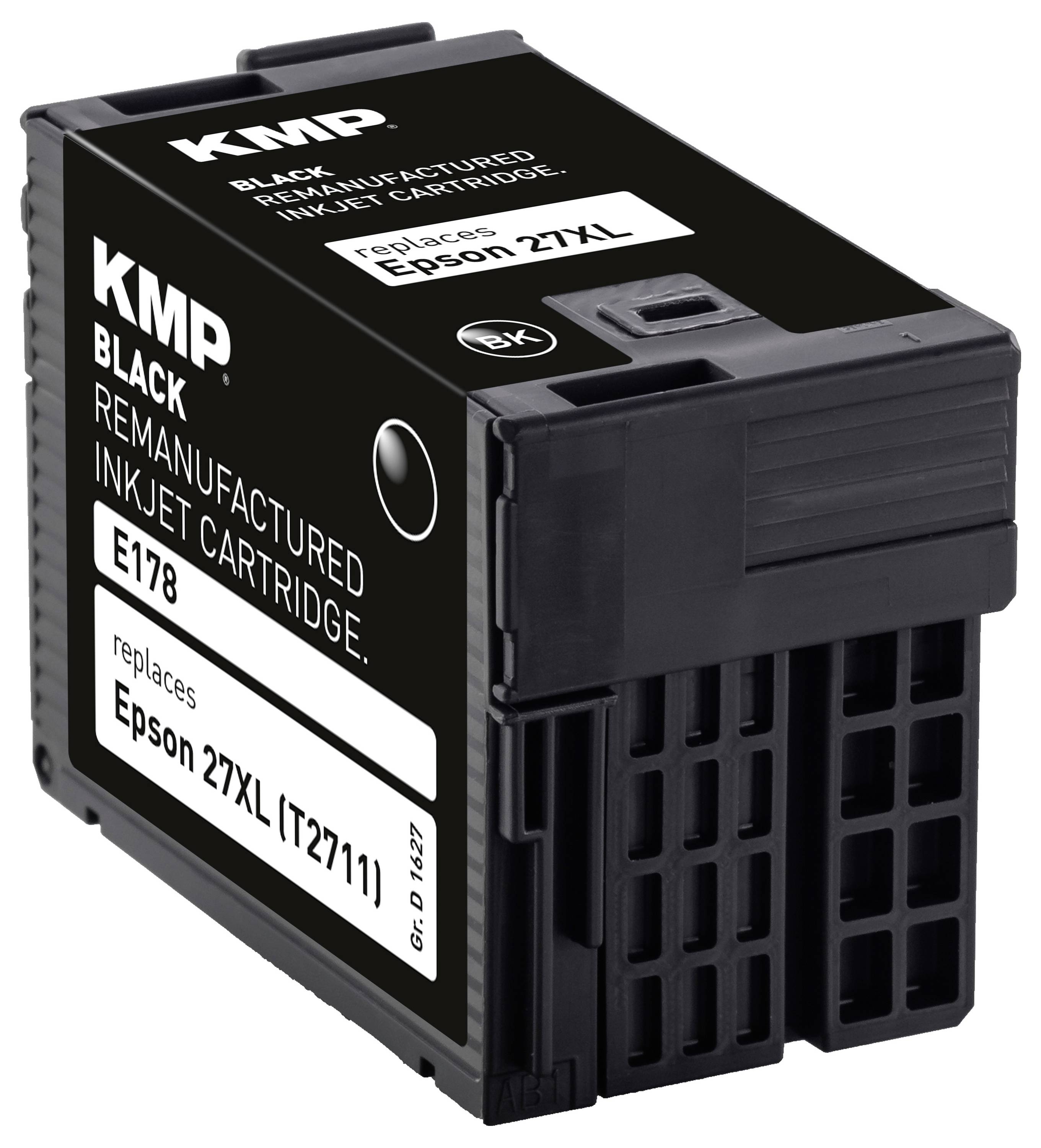 KMP Ink náhradní Epson 27XL, T2711 kompatibilní černá E178 1627,4001-2