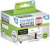 DYMO 2112284 etikety v roli 64 x 19 mm polypropylenová fólie bílá 900 ks trvalé univerzální etikety, Adresní nálepky