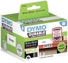 DYMO 2112290 etikety v roli 102 x 59 mm polypropylenová fólie bílá 300 ks trvalé univerzální etikety, Adresní nálepky