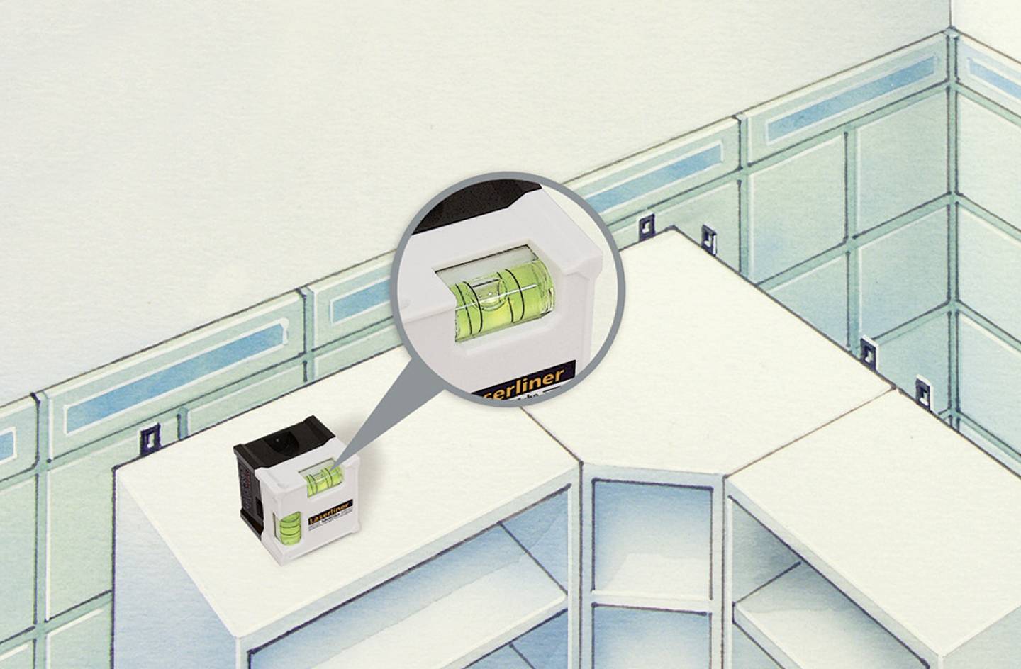 Laserliner LaserCube 081.108A laserová vodováha 1 mm/m-6