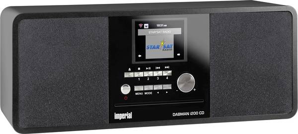 Internetové, DAB+ a FM rádio s CD/MP3 Imperial DABMAN i200CD s DLNA, Wi-Fi, černá