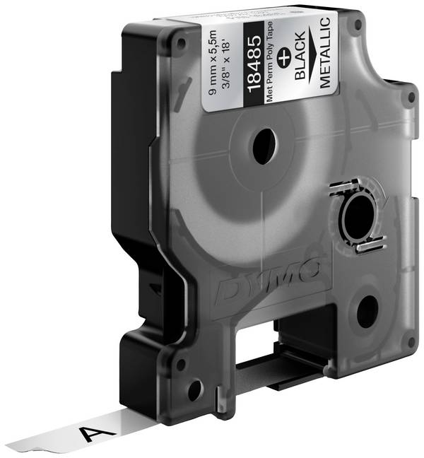 etikety DYMO IND RHINO S0718170 polyester Barva pásky: metalická Barva písma:černá 9 mm 5.5 m