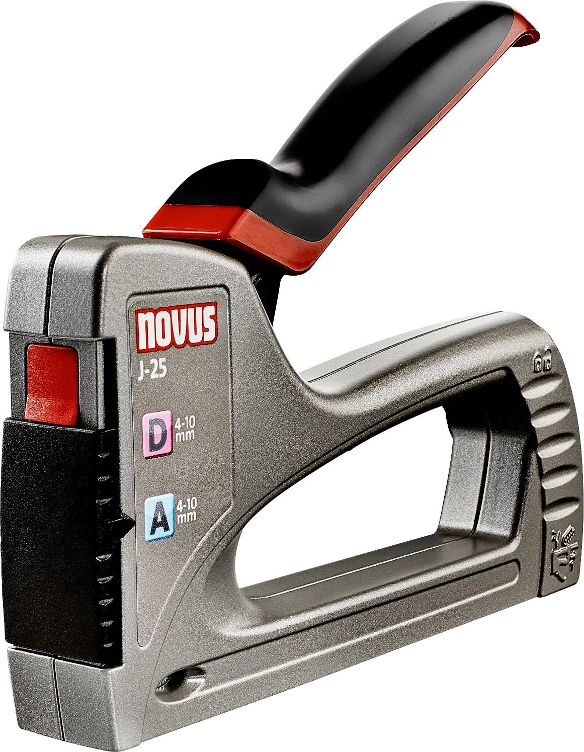 Novus Office J-25 metal power, 110017103 ruční sponkovačka, Typ 53, Typ 53F, Typ 37 , Typ 11 , dĺžka 4 - 10 mm