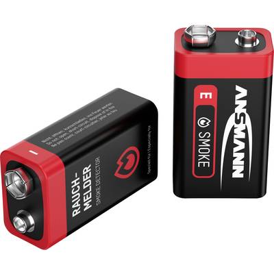 Ansmann Rauchmelderbatterie baterie 9 V alkalicko-manganová  9 V 2 ks
