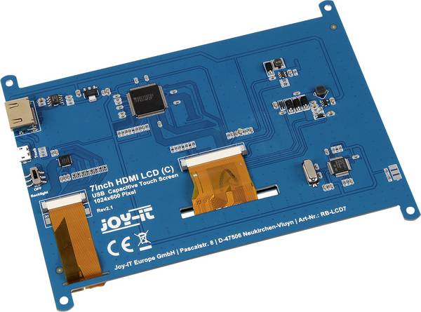 Joy-it RB-LCD7.2 model dotykové obrazovky 17.8 cm (7 palec) 1024 x 600 Pixel Vhodné pro (vývojové sady): Raspberry Pi®