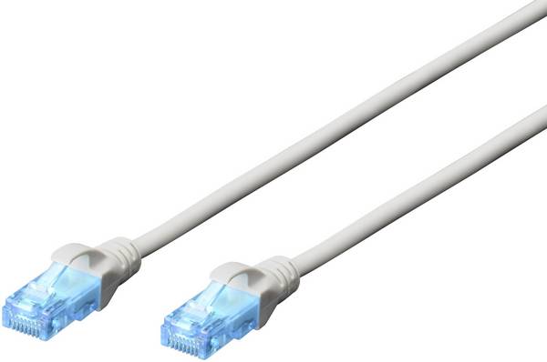 Digitus DK-1511-010 RJ45 síťové kabely, propojovací kabely CAT 5e U/UTP 1.00 m šedá  1 ks