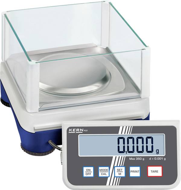 Kern PCD 300-3 přesná váha  Max. váživost 350 g Rozlišení 0.001 g přes napájecí zdroj do zásuvky vícebarevná