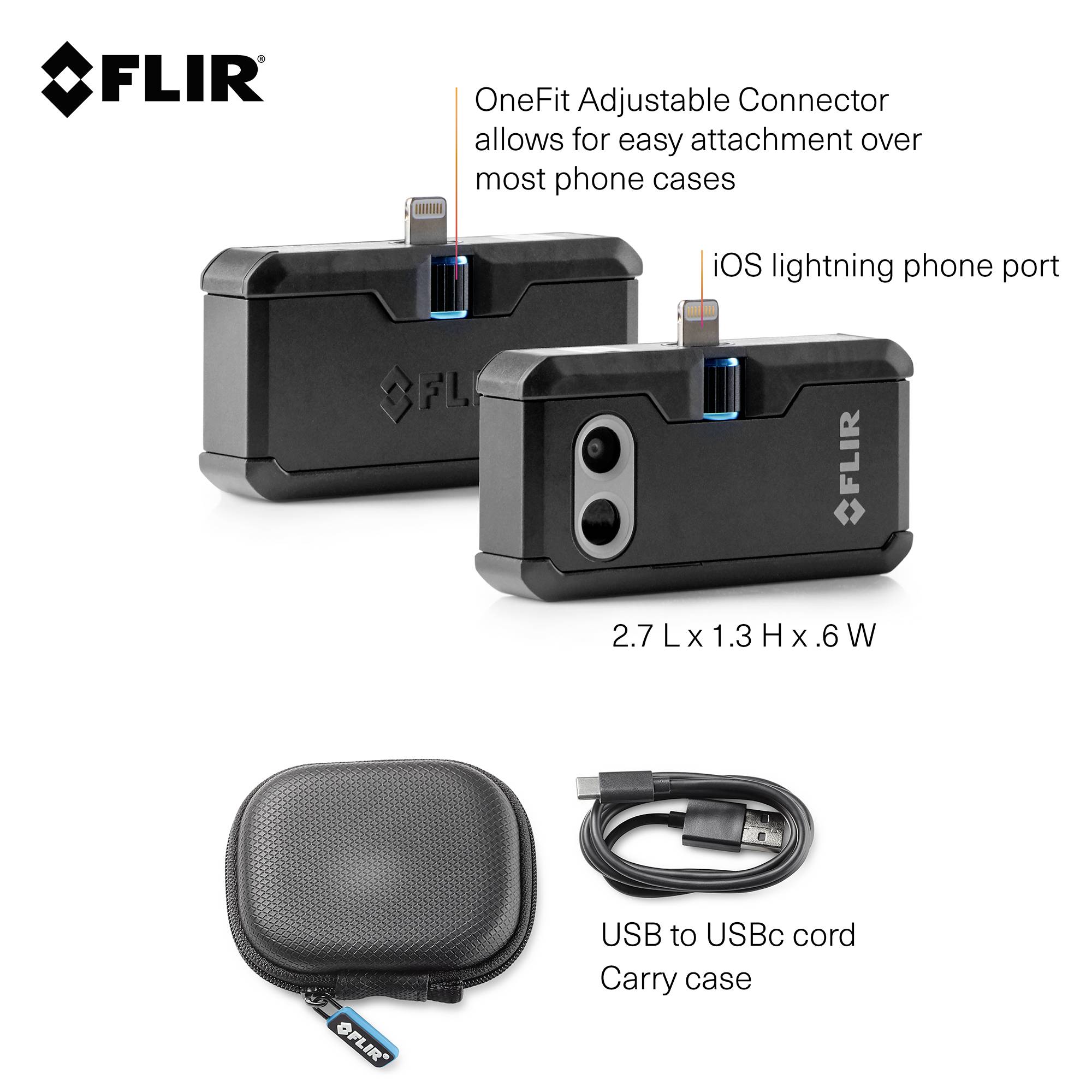 FLIR One Pro iOS termokamera pro mobilní telefony, -20 do +400 °C, 160 x 120 Pixel, 8.7 Hz, 435-0006-03-SP-2