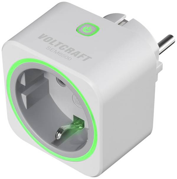 VOLTCRAFT SEM6000 měřič spotřeby el. energie s Bluetooth, možnost exportu dat, s funkcí dataloggeru, TRMS, nastavitelná cena elektřiny, ovládání přes mobilní aplikaci