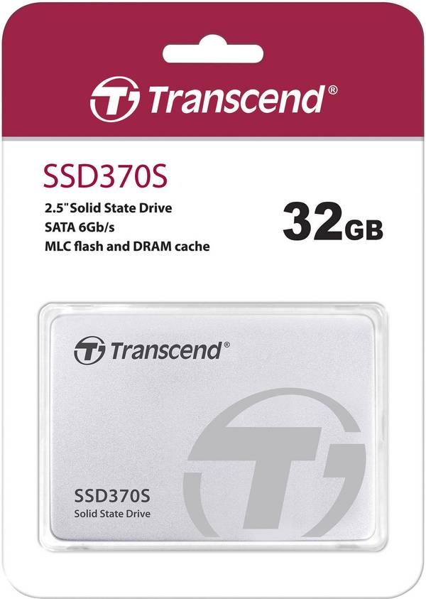 Transcend SSD370S 32 GB interní SSD pevný disk 6,35 cm (2,5") SATA 6 Gb/s Retail TS32GSSD370S
