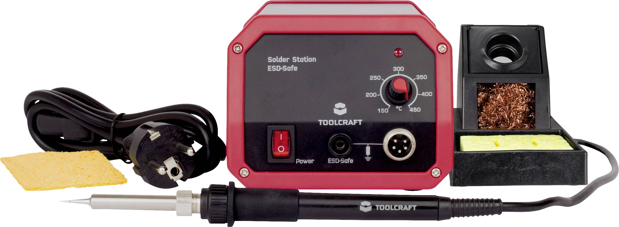 Pájecí stanice s regulátorem, pájecí pero, stojan, kabel a čisticí houba. Vhodná pro přesné pájení elektronických součástek.