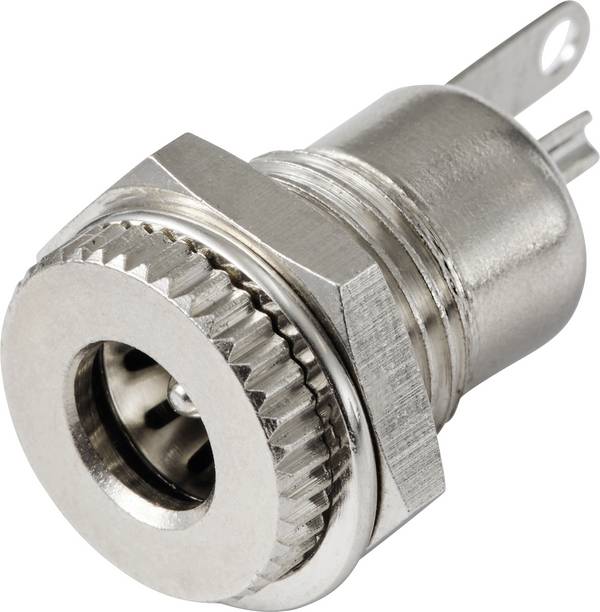 TRU COMPONENTS nízkonapěťový konektor zásuvka, vestavná vertikální 5.9 mm 2.1 mm 1 ks