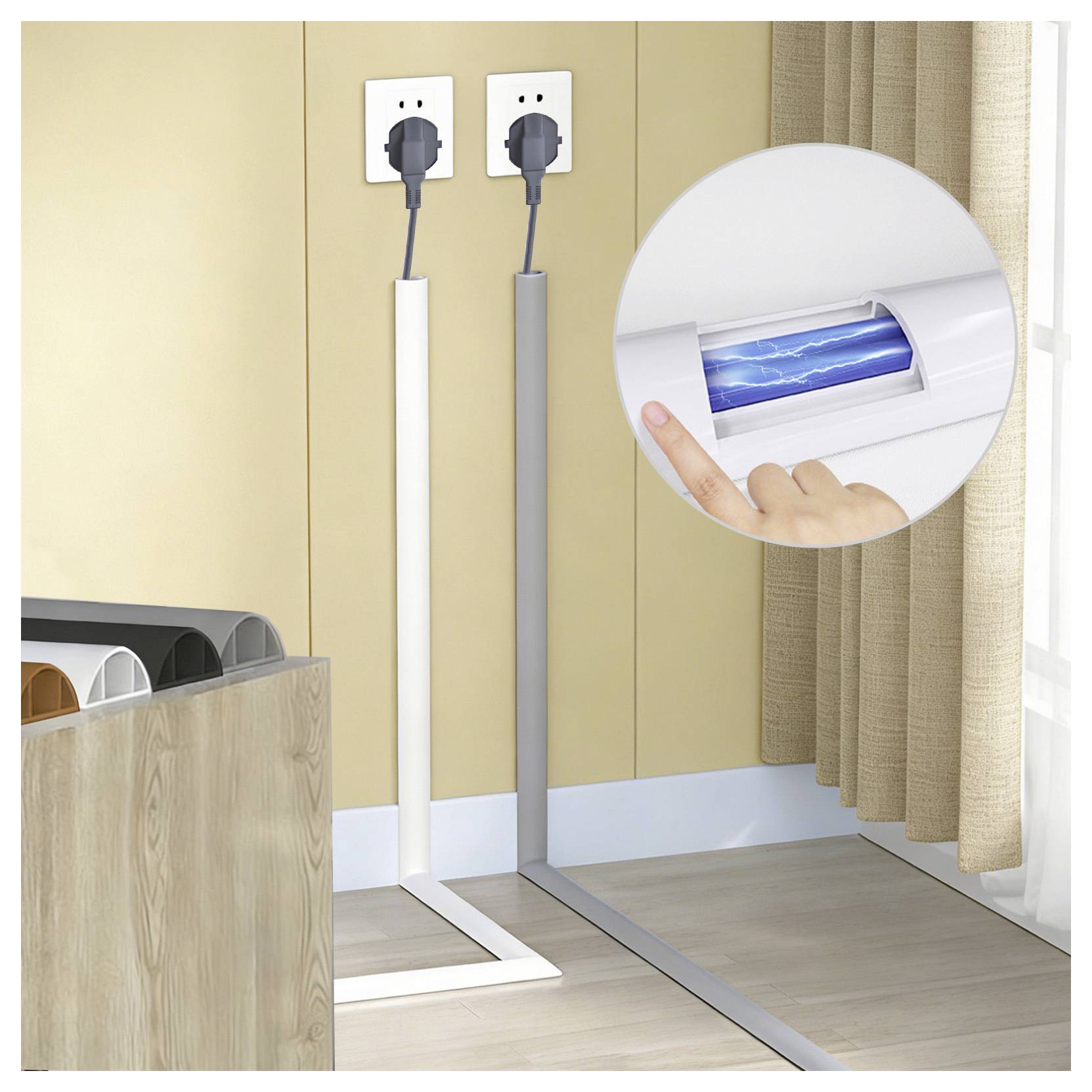 TRU COMPONENTS kabelový můstek 1565440 PVC bílá Kanálů: 1 1800 mm Množství: 1.8 m-3