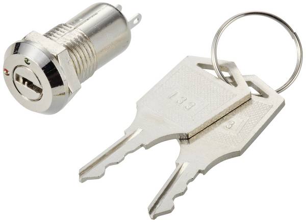TRU COMPONENTS  754102  S1091 B  klíčový spínač  30 V  1 A  1x vyp/zap  1 x 90 °    1 ks