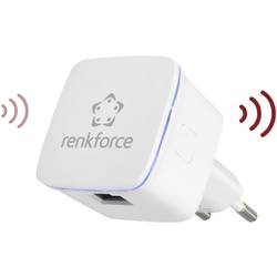 Wi-Fi repeater Renkforce RF-WR-N300MINI, 300 Mbit/s, 2.4 GHz