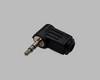 TRU COMPONENTS 1578796 jack konektor 3.5 mm zástrčka, zahnutá Pólů: 3 stereo černá 1 ks