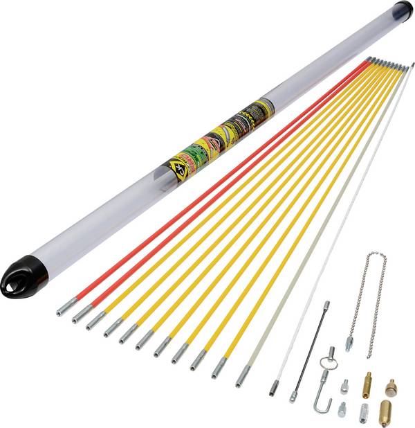 12 m Super sada MightyRod PRO kabeleinziehstangen T5422 C.K 1 ks