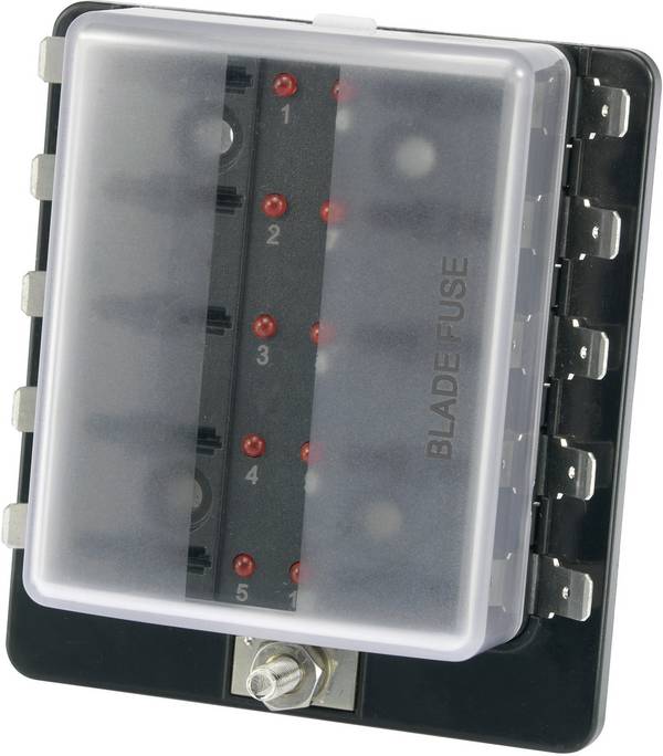 <br> TRU COMPONENTS<br> TC-R3-76-01-3L110<br> pojistkový držák<br> se zobrazením stavu<br> Vhodné pro (pojistky) standardní plochá pojistka<br> 30 A<br> 32 V/DC<br> 1 ks<br> <br>