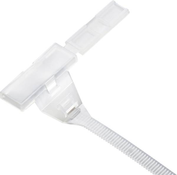 TRU COMPONENTS 1593122 TC-PMT150203 stahovací pásek se značením Druh montáže: kabelové spony Potisknutelná plocha: 30 x 9.20 mm přírodní  1 ks