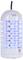 Bílý elektrický lapač hmyzu s válcovým designem a modře zářícím světlem, který je určen k přitahování a likvidaci hmyzu v interiéru.
