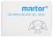 Obal nože Martor Secumax, model č. 3550, zobrazující symbol náhradních čepelí.