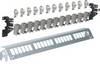 Hager FZ24MM síťový patch panel CAT 6A částečně osazený