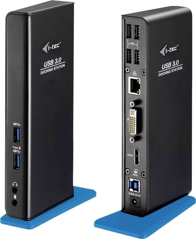 i-tec dokovací stanice pro notebook USB 3.0 Dual HD Video Docking Station Glan Audio USB 3.0 Hub-0