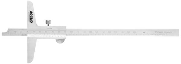 Accud posuvný hloubkoměr 200 mm