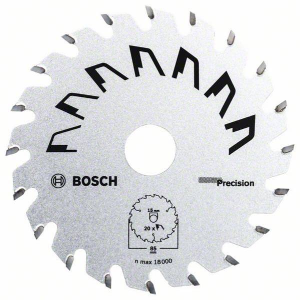 Bosch Accessories Precision 2609256D81 tvrdokovový pilový kotouč   85 x 15 mm Počet zubů (na palec): 20 1 ks