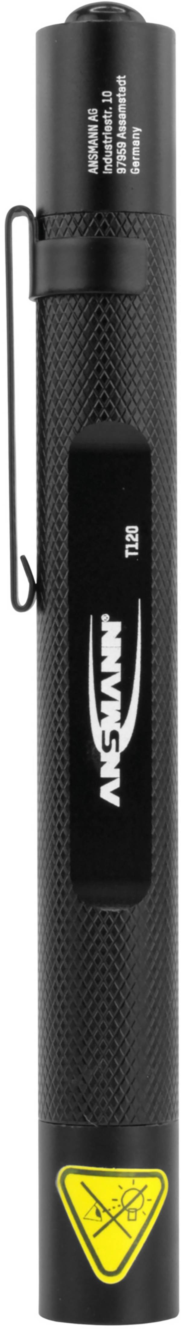 <br>  Ansmann<br>  1600-0160<br>  Future T120<br>  mini svítilna, penlight<br>  na baterii<br>  LED<br>  130 lm<br>  115 mm<br>  černá<br>