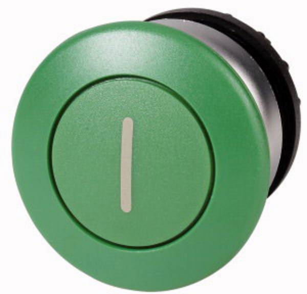 Eaton  216722-1  M22-DP-G-X1  kulové tlačítko  okrouhlý, plochý    zelená      1 ks  Piece