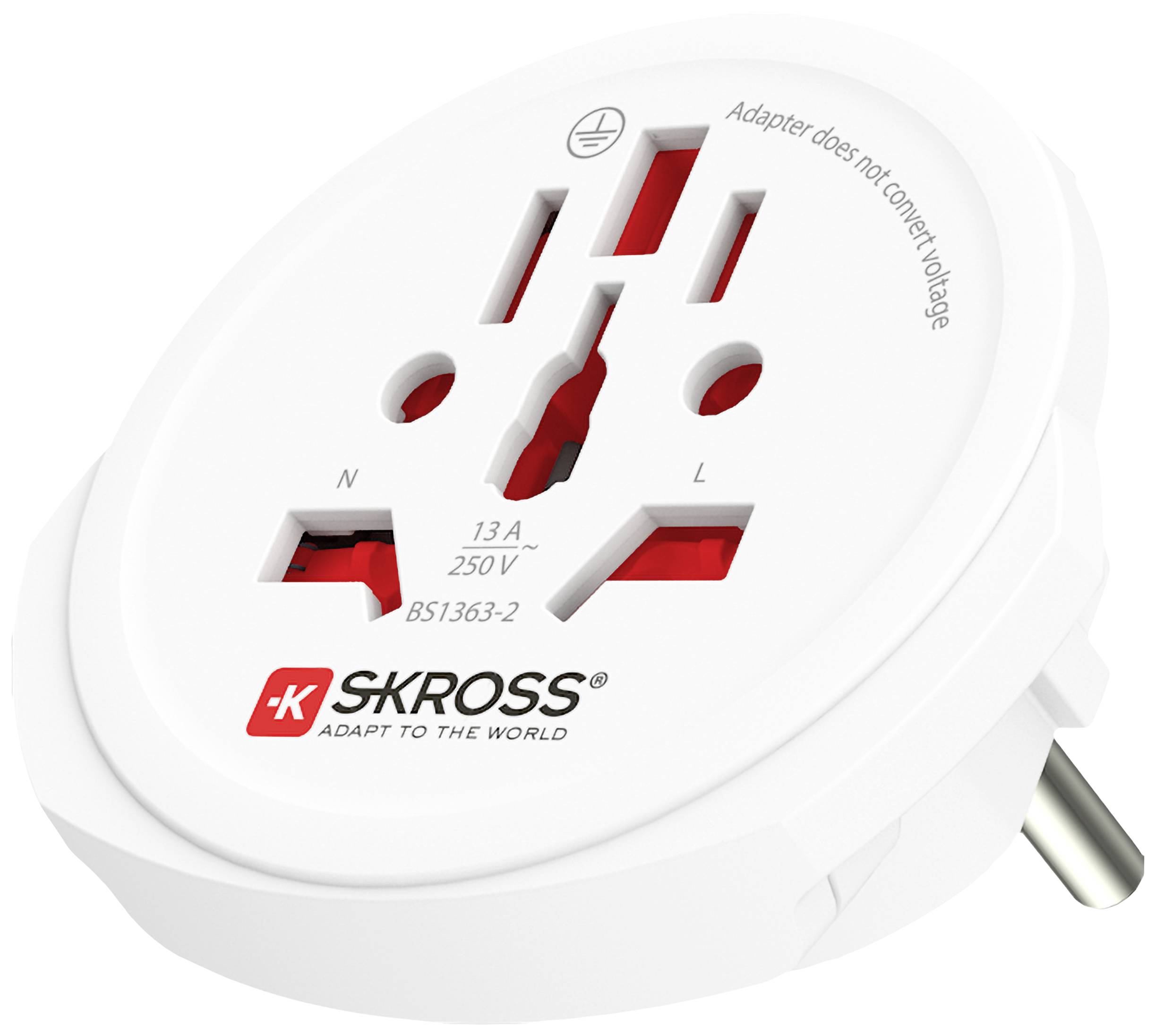 Skross 1.500211-1 cestovní adaptér CA W to EU (BULK)