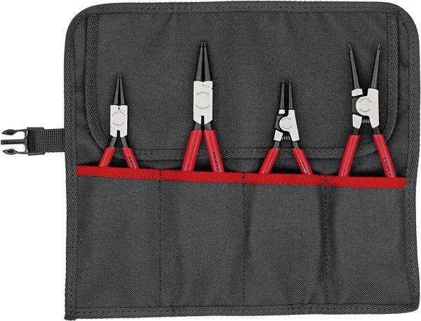 Knipex 00 19 56 V01 kleště na pojistné kroužky, sada Vhodné pro (kleště na pojistné kroužky) vnější a vnitřní kroužky 12-25 mm, 19-60 mm 10-25 mm, 19-60 mm Tvar hrotu rovný