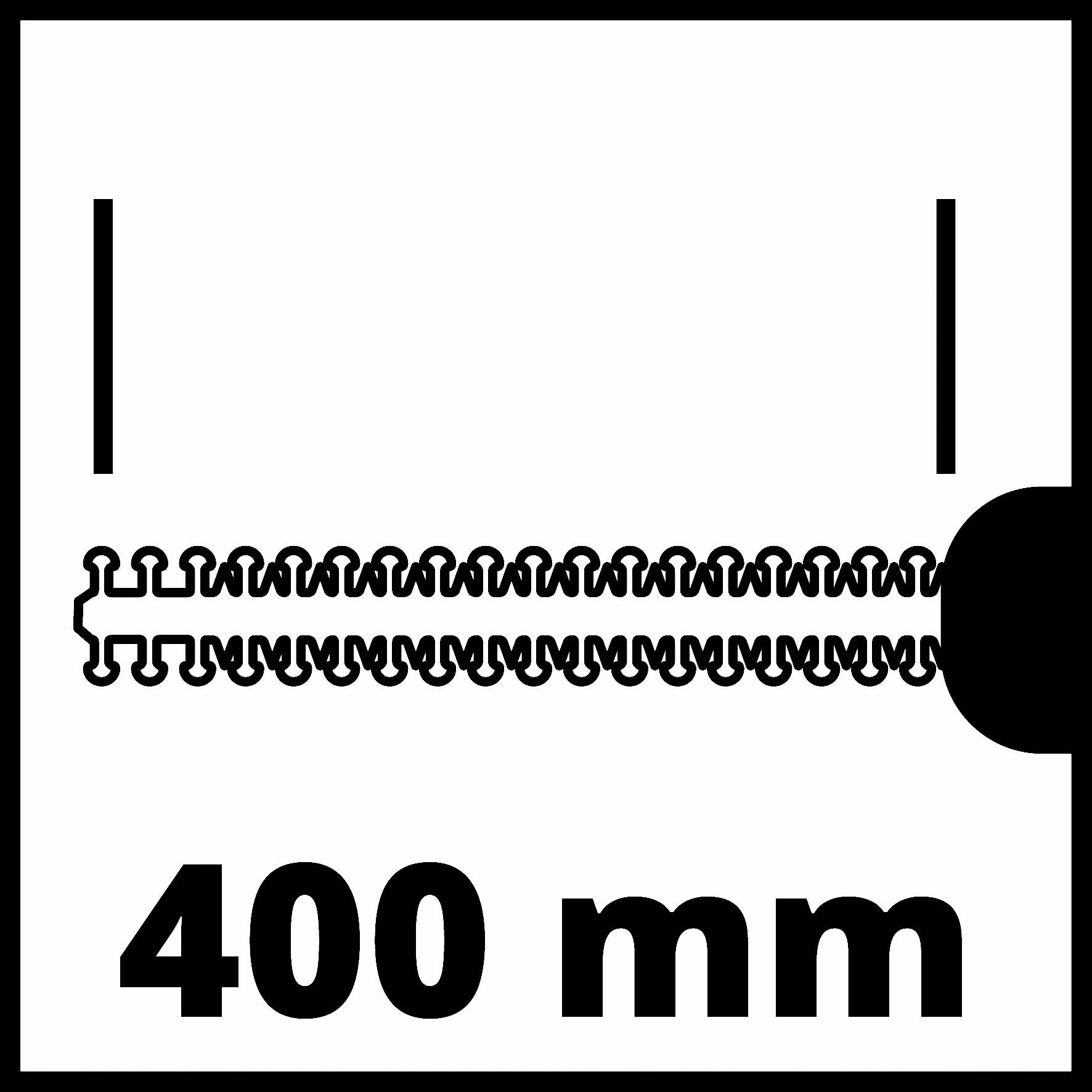 Délka zipu 400 mm.