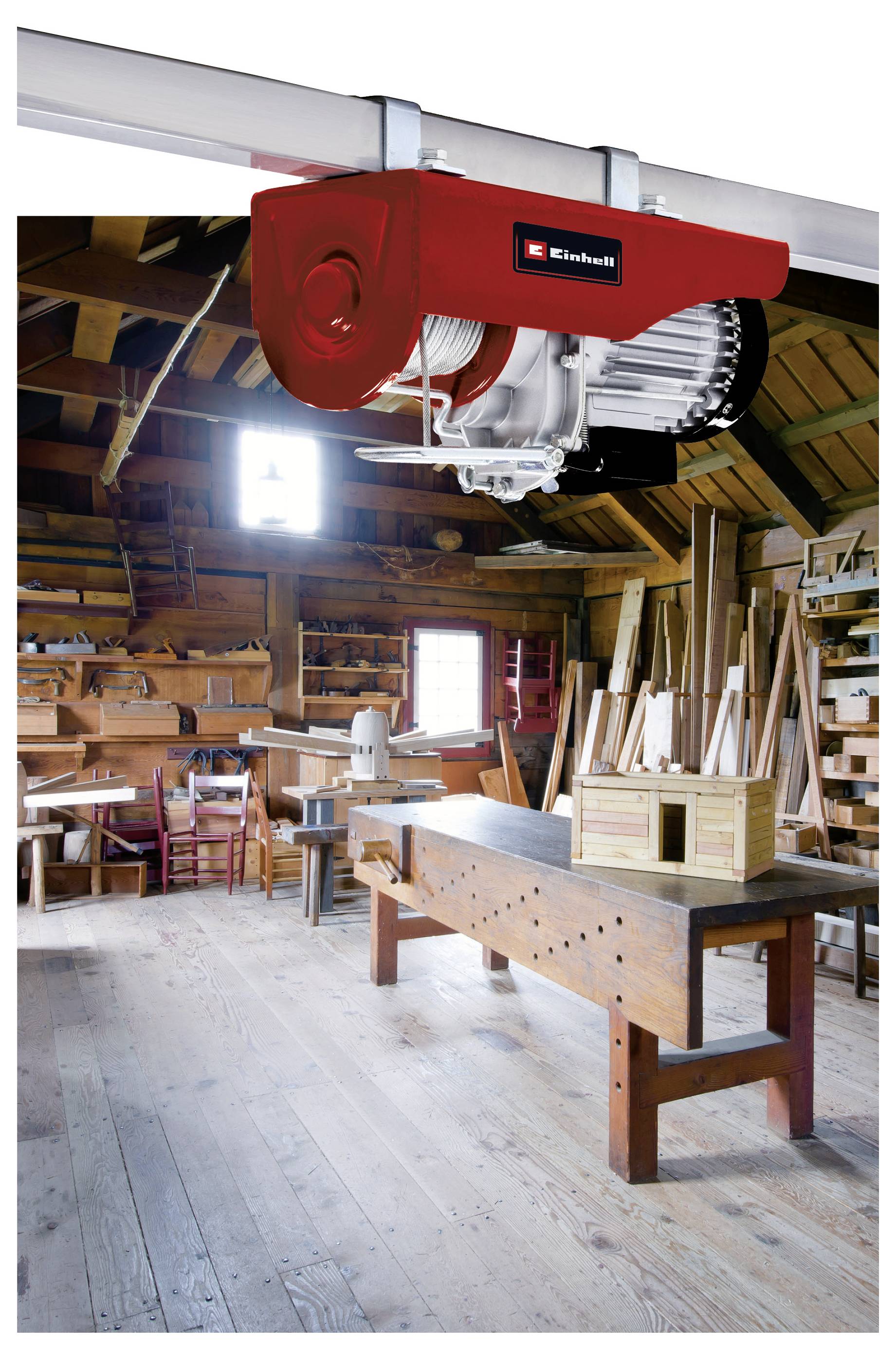 Einhell 2255150 elektrický lanový kladkostroj 600 kg, nosnost bez kladky 300 kg-2